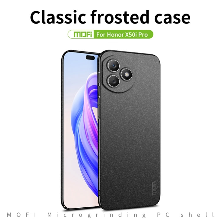 For Honor X50i+ / X50i Pro MOFI Fandun Series Frosted PC Ultra-thin All-inclusive Phone Case(Gray) - Honor Cases by MOFI | Online Shopping UK | buy2fix