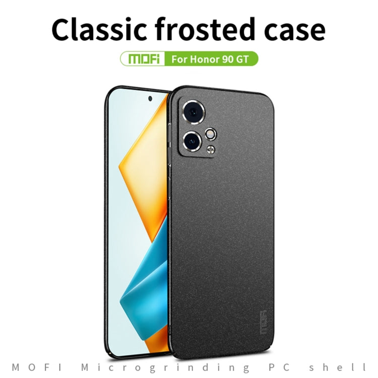 For Honor 90 GT MOFI Fandun Series Frosted PC Ultra-thin All-inclusive Phone Case(Black) - Honor Cases by MOFI | Online Shopping UK | buy2fix