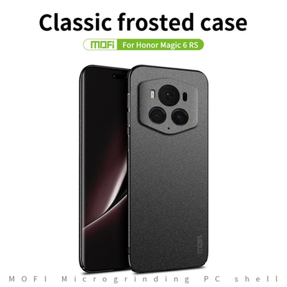 For Honor Magic6 RSR MOFI Fandun Series Frosted PC Ultra-thin All-inclusive Phone Case(Black) - Honor Cases by MOFI | Online Shopping UK | buy2fix