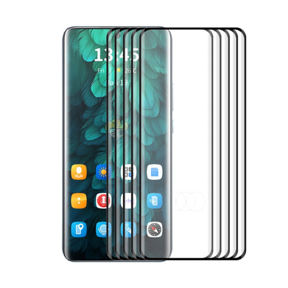 For OnePlus 13 5pcs ENKAY Hat-Prince 3D Hot Bending Side Glue Tempered Glass Full Film by ENKAY