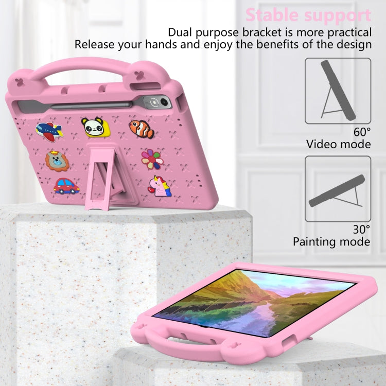 For  Lenovo Tab  P12 / Xiaoxin Pad Pro 12.7 Handle Kickstand Children EVA Shockproof Tablet Case(Pink) - Lenovo by buy2fix | Online Shopping UK | buy2fix