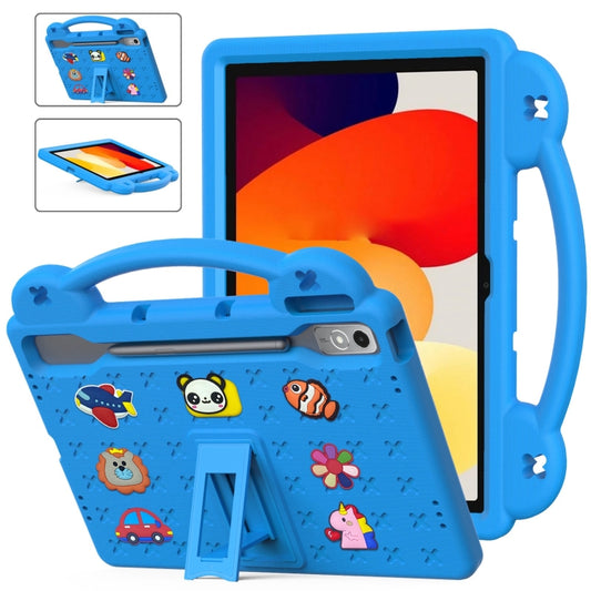 For  Lenovo Tab  P12 / Xiaoxin Pad Pro 12.7 Handle Kickstand Children EVA Shockproof Tablet Case(Sky Blue) - Lenovo by buy2fix | Online Shopping UK | buy2fix