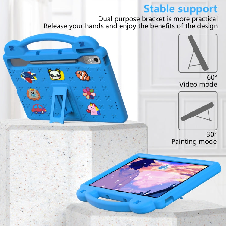 For  Lenovo Tab  P12 / Xiaoxin Pad Pro 12.7 Handle Kickstand Children EVA Shockproof Tablet Case(Sky Blue) - Lenovo by buy2fix | Online Shopping UK | buy2fix