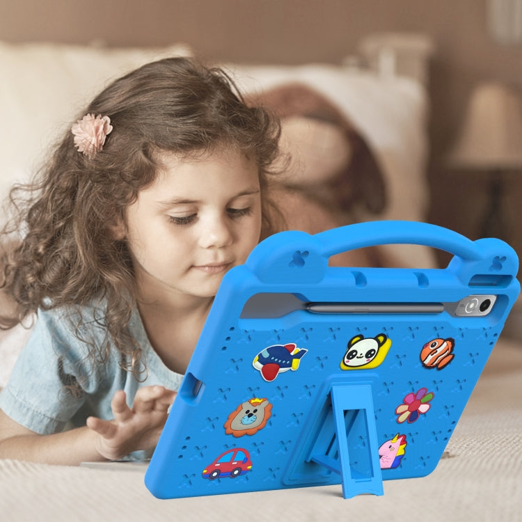 For  Lenovo Tab  P12 / Xiaoxin Pad Pro 12.7 Handle Kickstand Children EVA Shockproof Tablet Case(Sky Blue) - Lenovo by buy2fix | Online Shopping UK | buy2fix
