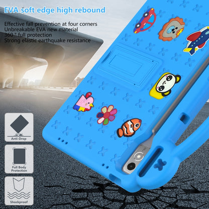 For  Lenovo Tab  P12 / Xiaoxin Pad Pro 12.7 Handle Kickstand Children EVA Shockproof Tablet Case(Sky Blue) - Lenovo by buy2fix | Online Shopping UK | buy2fix