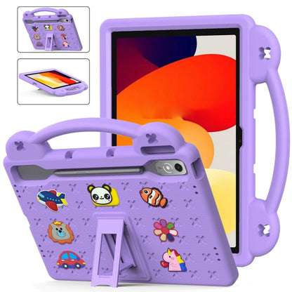 For  Lenovo Tab  P12 / Xiaoxin Pad Pro 12.7 Handle Kickstand Children EVA Shockproof Tablet Case(Light Purple) - Lenovo by buy2fix | Online Shopping UK | buy2fix