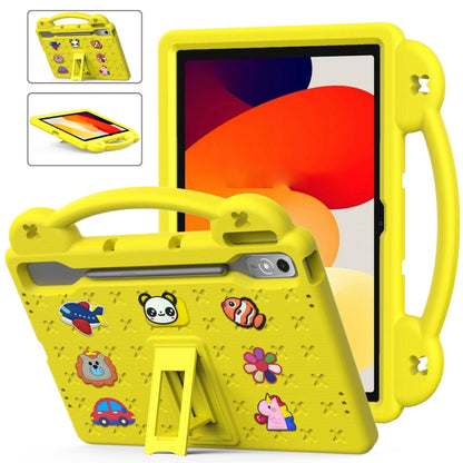For  Lenovo Tab  P12 / Xiaoxin Pad Pro 12.7 Handle Kickstand Children EVA Shockproof Tablet Case(Yellow) - Lenovo by buy2fix | Online Shopping UK | buy2fix