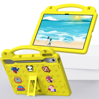 For  Lenovo Tab  P12 / Xiaoxin Pad Pro 12.7 Handle Kickstand Children EVA Shockproof Tablet Case(Yellow) - Lenovo by buy2fix | Online Shopping UK | buy2fix