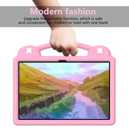 For  Lenovo Xiaoxin Pad Pro 12.7 2025 Handle Kickstand Children EVA Shockproof Tablet Case(Pink) - Lenovo by buy2fix | Online Shopping UK | buy2fix