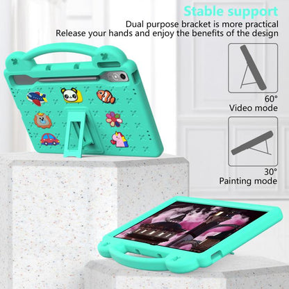 For  Lenovo Xiaoxin Pad Pro 12.7 2025 Handle Kickstand Children EVA Shockproof Tablet Case(Mint Green) - Lenovo by buy2fix | Online Shopping UK | buy2fix