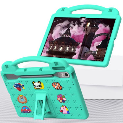 For  Lenovo Xiaoxin Pad Pro 12.7 2025 Handle Kickstand Children EVA Shockproof Tablet Case(Mint Green) - Lenovo by buy2fix | Online Shopping UK | buy2fix