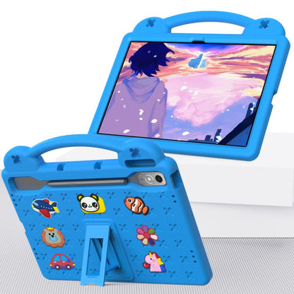 For  Lenovo Xiaoxin Pad Pro 12.7 2025 Handle Kickstand Children EVA Shockproof Tablet Case(Sky Blue) - Lenovo by buy2fix | Online Shopping UK | buy2fix
