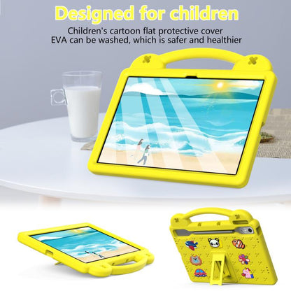 For  Lenovo Xiaoxin Pad Pro 12.7 2025 Handle Kickstand Children EVA Shockproof Tablet Case(Yellow) - Lenovo by buy2fix | Online Shopping UK | buy2fix
