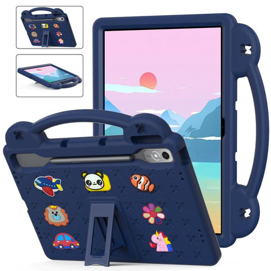 For  Lenovo Xiaoxin Pad Pro 12.7 2025 Handle Kickstand Children EVA Shockproof Tablet Case(Navy Blue) - Lenovo by buy2fix | Online Shopping UK | buy2fix