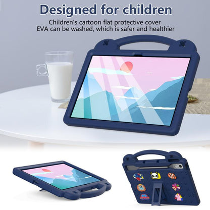 For  Lenovo Xiaoxin Pad Pro 12.7 2025 Handle Kickstand Children EVA Shockproof Tablet Case(Navy Blue) - Lenovo by buy2fix | Online Shopping UK | buy2fix
