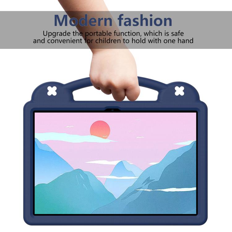 For  Lenovo Xiaoxin Pad Pro 12.7 2025 Handle Kickstand Children EVA Shockproof Tablet Case(Navy Blue) - Lenovo by buy2fix | Online Shopping UK | buy2fix