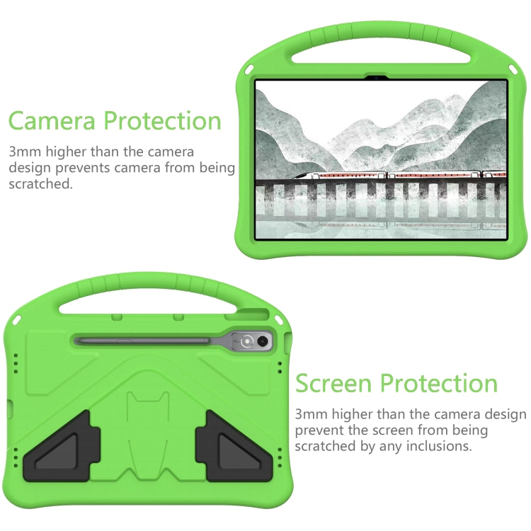 For Lenovo Tab P12  EVA Shockproof Tablet Case with Holder(Green) - Lenovo by buy2fix | Online Shopping UK | buy2fix