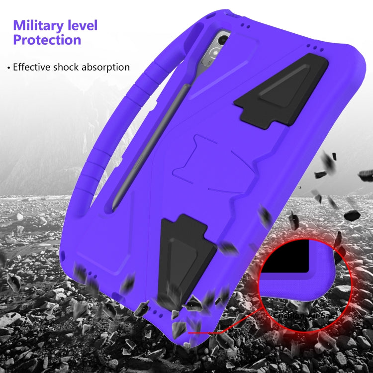 For Lenovo Tab P12 EVA Shockproof Tablet Case with Holder(Purple) - Lenovo by buy2fix | Online Shopping UK | buy2fix