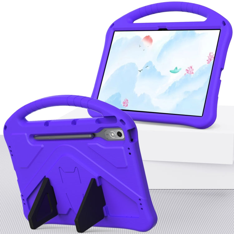 For Lenovo Tab P12 EVA Shockproof Tablet Case with Holder(Purple) - Lenovo by buy2fix | Online Shopping UK | buy2fix