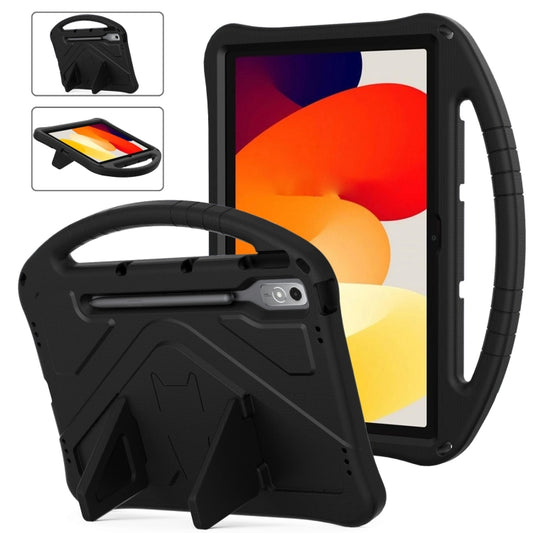 For Lenovo Tab P12 EVA Shockproof Tablet Case with Holder(Black) - Lenovo by buy2fix | Online Shopping UK | buy2fix