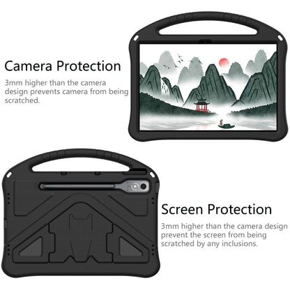 For Lenovo Tab P12 EVA Shockproof Tablet Case with Holder(Black) - Lenovo by buy2fix | Online Shopping UK | buy2fix