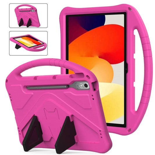 For Lenovo Tab P12 EVA Shockproof Tablet Case with Holder(Rose Red) - Lenovo by buy2fix | Online Shopping UK | buy2fix