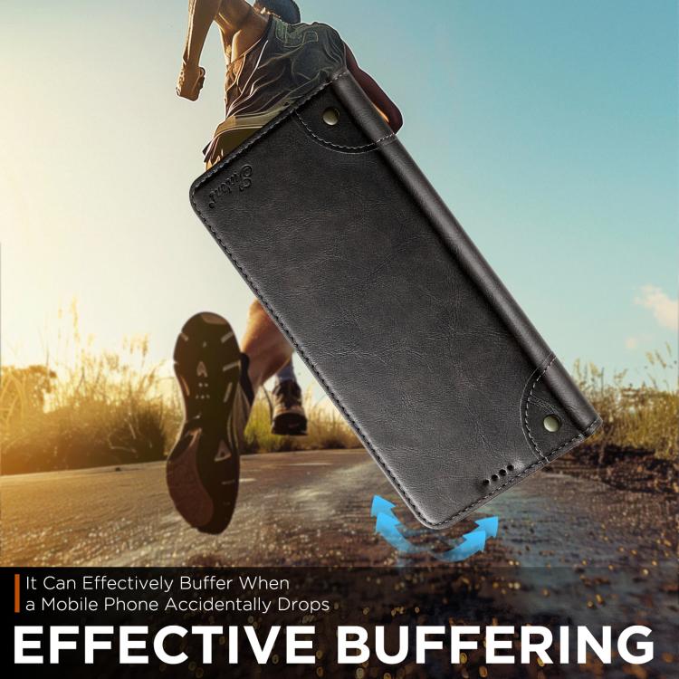 For iPhone 17 Pro Suteni Baroque Calf Texture Buckle Wallet Leather Phone Case(Black) - iPhone 17 Pro Cases by Suteni | Online Shopping UK | buy2fix