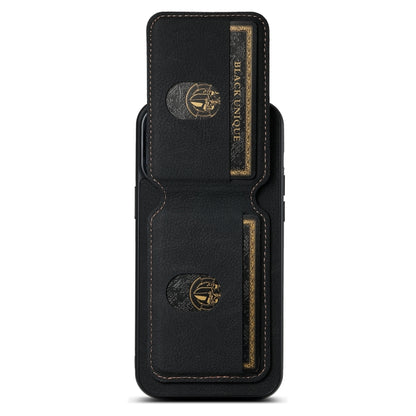 For iPhone 11 Pro Max Suteni H02 Litchi Leather Card Wallet Stand Back Phone Case(Black) - iPhone 11 Pro Max Cases by Suteni | Online Shopping UK | buy2fix