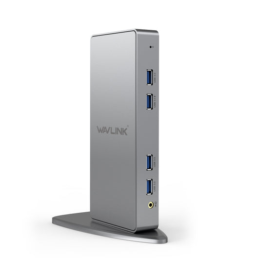 WAVLINK WL-UG39DK7 USB3.0 Hub Adapter Multi-Screen Graphics Card Universal Docking Station, Plug:UK Plug by WAVLINK