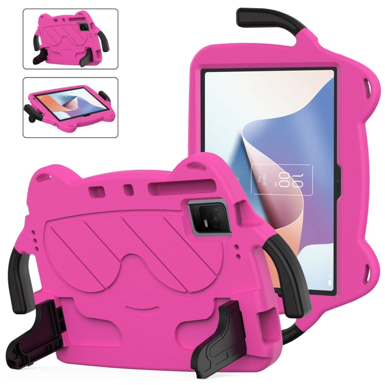 For TCL NxtPader 11 2023 Ice Baby EVA Shockproof Hard PC Tablet Case(Rose Red+Black) - Others by buy2fix | Online Shopping UK | buy2fix