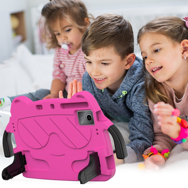 For TCL NxtPader 11 2023 Ice Baby EVA Shockproof Hard PC Tablet Case(Rose Red+Black) - Others by buy2fix | Online Shopping UK | buy2fix