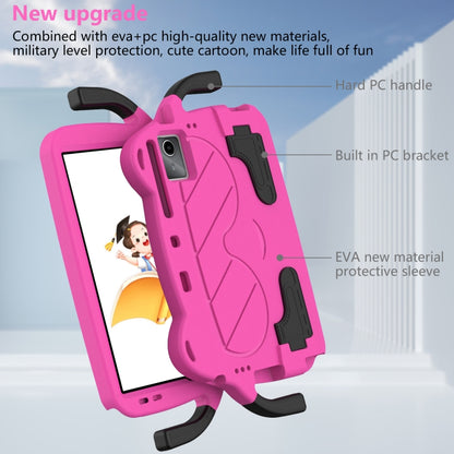 For TCL NxtPader 11 2023 Ice Baby EVA Shockproof Hard PC Tablet Case(Rose Red+Black) - Others by buy2fix | Online Shopping UK | buy2fix