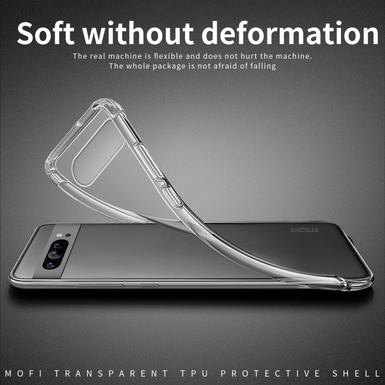 For Google Pixel 9 Pro MOFI Ming Series Transparent Ultra-thin TPU Phone Case(Transparent) - Google Cases by MOFI | Online Shopping UK | buy2fix