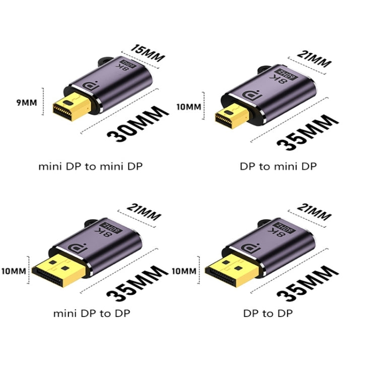 DP1.4 Male to Mini DP Female Adapter 8K 60Hz HD Video Transmission Expanding -  by buy2fix | Online Shopping UK | buy2fix