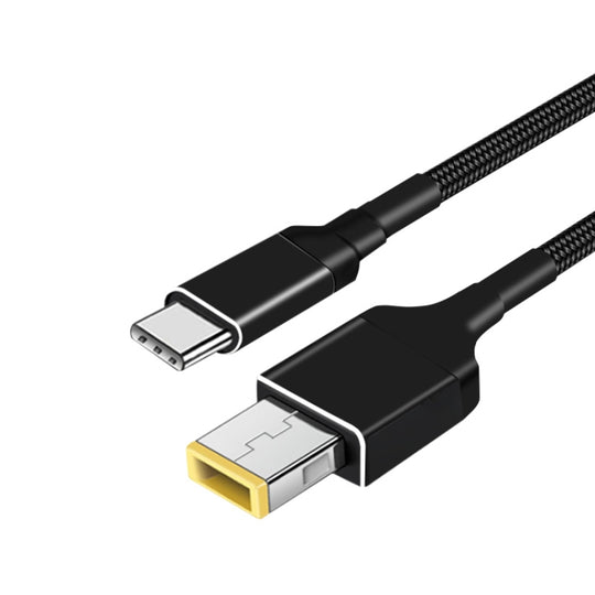 PD 100W Type-C to Big Square USB Port Charging Cable For Lenovo Thinkpad/ThinkBook/Xiaoxin, Length: 1.8m