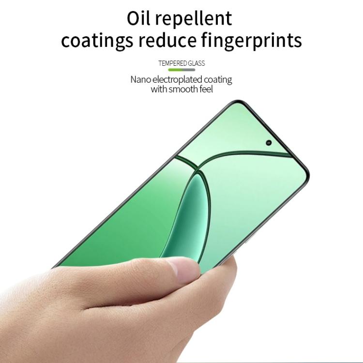 For Realme P1/ C65 MOFI 9H 2.5D Full Screen Tempered Glass Film(Black) by MOFI