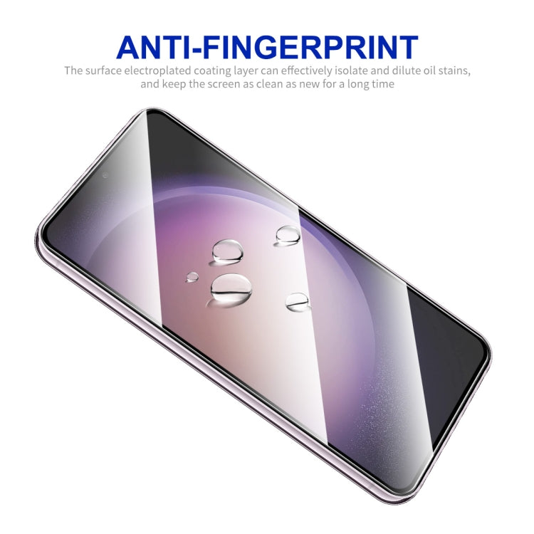 For Samsung Galaxy S24 5G ENKAY Hat-Prince 0.18mm High Aluminum-silicon Tempered Glass Film, Support Ultrasonic Fingerprint Unclock - Galaxy S24 5G Tempered Glass by ENKAY | Online Shopping UK | buy2fix