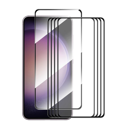 For Samsung Galaxy S24+ 5G 5pcs ENKAY Hat-Prince 0.18mm High Aluminum-silicon Tempered Glass Film, Support Ultrasonic Fingerprint Unclock