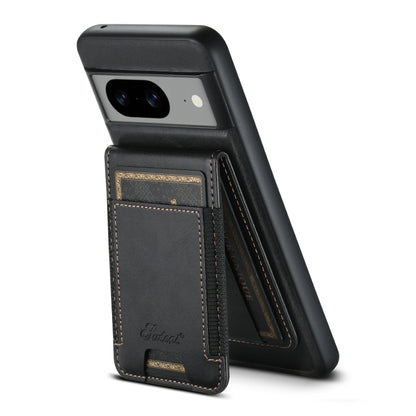 For Google Pixel 8 Pro Suteni H17 Oil Eax Leather Detachable Wallet Phone Case(Black) by Suteni