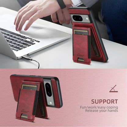 For Google Pixel 10 Suteni H17 Oil Eax Leather Detachable Wallet Phone Case(Red) - Google Cases by Suteni | Online Shopping UK | buy2fix