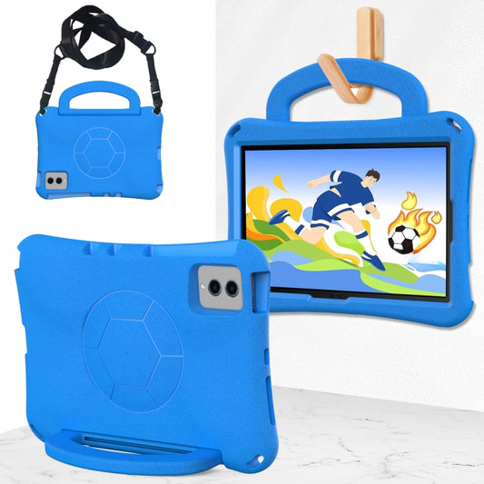 For Samsung Galaxy Tab S8 11 X700N 2022 Handle Football Shaped EVA Shockproof Tablet Case(Blue) by buy2fix