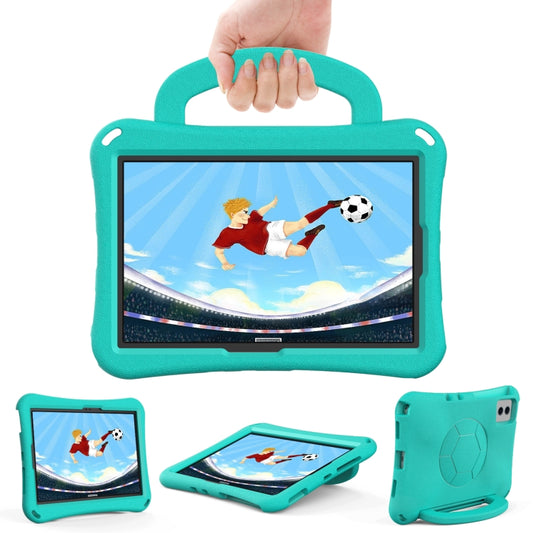 For Samsung Galaxy Tab S9 FE 11 X510 2023 Handle Football Shaped EVA Shockproof Tablet Case(Mint Green) by buy2fix