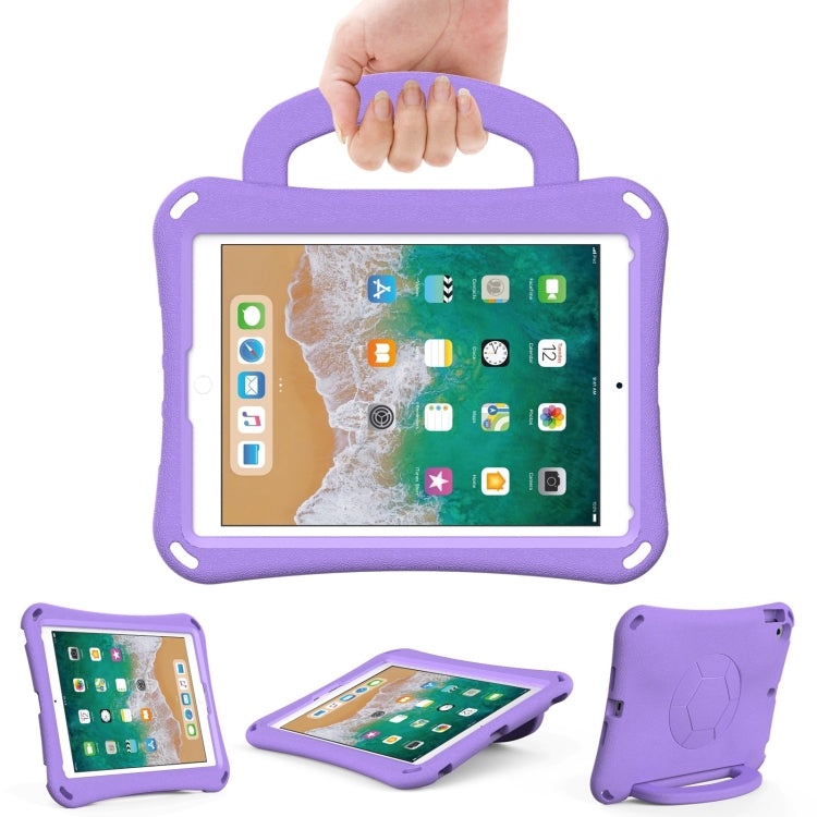 For iPad 9.7 2017/2018 / Air 2 / Air Handle Football Shaped EVA Shockproof Tablet Case(Light Purple) - More iPad Cases by buy2fix | Online Shopping UK | buy2fix