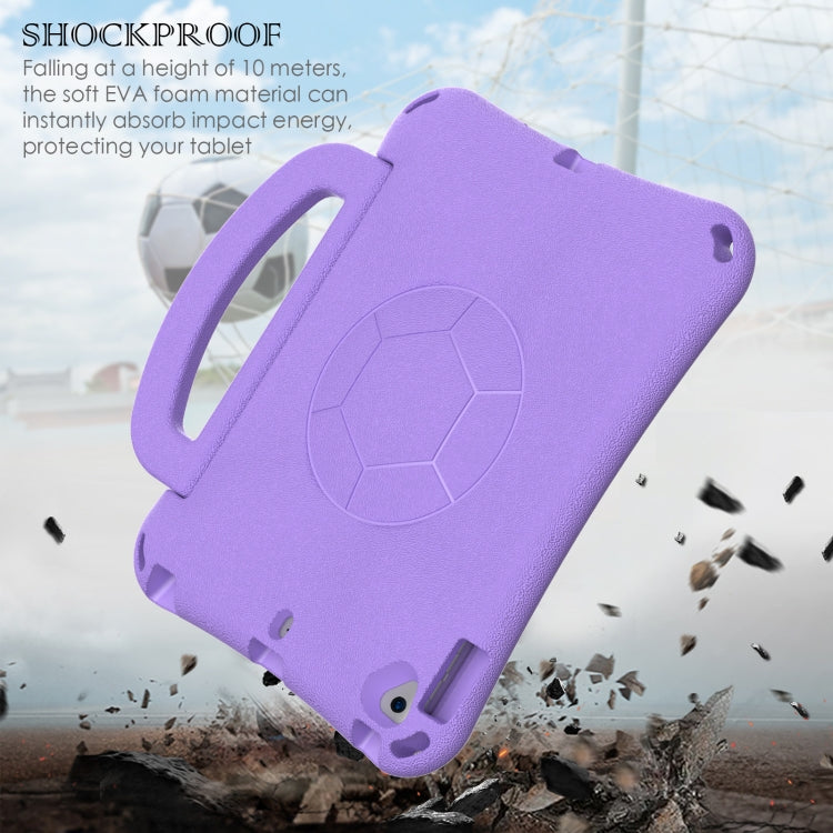For iPad 9.7 2017/2018 / Air 2 / Air Handle Football Shaped EVA Shockproof Tablet Case(Light Purple) - More iPad Cases by buy2fix | Online Shopping UK | buy2fix