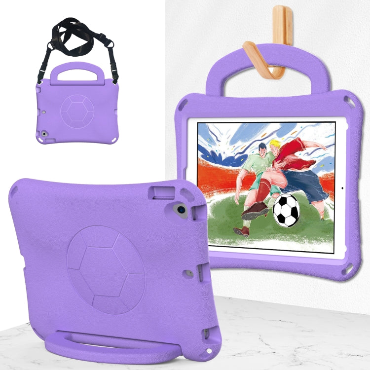 For iPad 9.7 2017/2018 / Air 2 / Air Handle Football Shaped EVA Shockproof Tablet Case(Light Purple) - More iPad Cases by buy2fix | Online Shopping UK | buy2fix