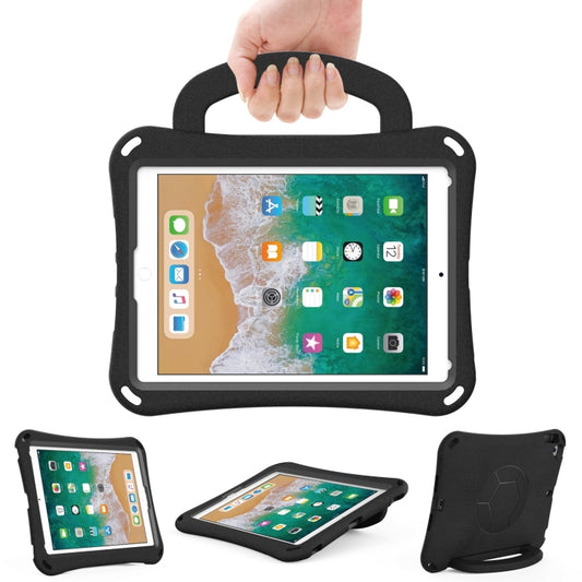 For iPad 9.7 2017/2018 / Air 2 / Air Handle Football Shaped EVA Shockproof Tablet Case(Black) - More iPad Cases by buy2fix | Online Shopping UK | buy2fix