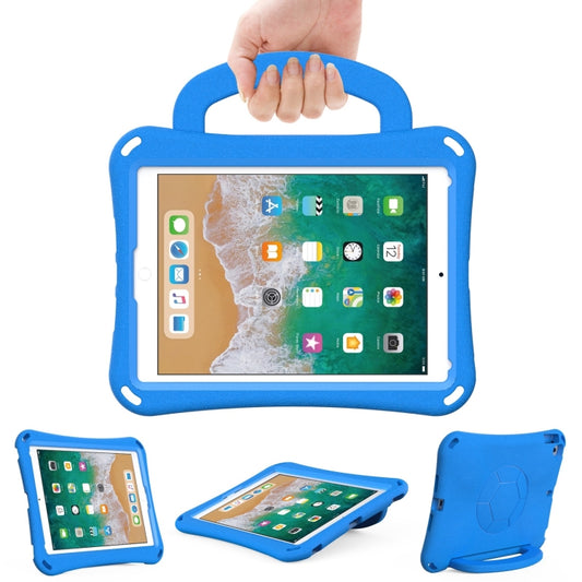 For iPad 9.7 2017/2018 / Air 2 / Air Handle Football Shaped EVA Shockproof Tablet Case(Blue) - More iPad Cases by buy2fix | Online Shopping UK | buy2fix