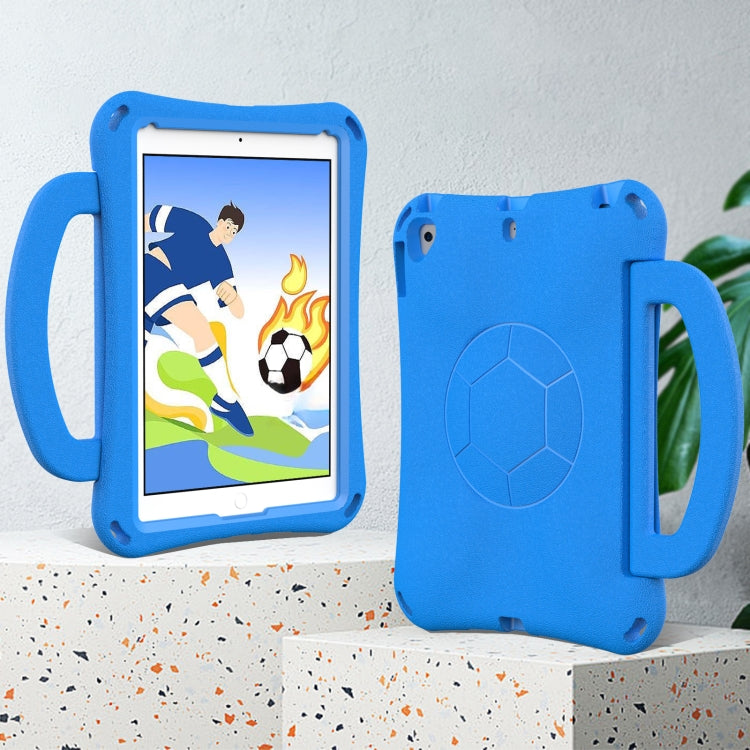 For iPad 9.7 2017/2018 / Air 2 / Air Handle Football Shaped EVA Shockproof Tablet Case(Blue) - More iPad Cases by buy2fix | Online Shopping UK | buy2fix