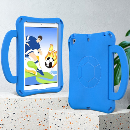 For iPad 9.7 2017/2018 / Air 2 / Air Handle Football Shaped EVA Shockproof Tablet Case(Blue) - More iPad Cases by buy2fix | Online Shopping UK | buy2fix