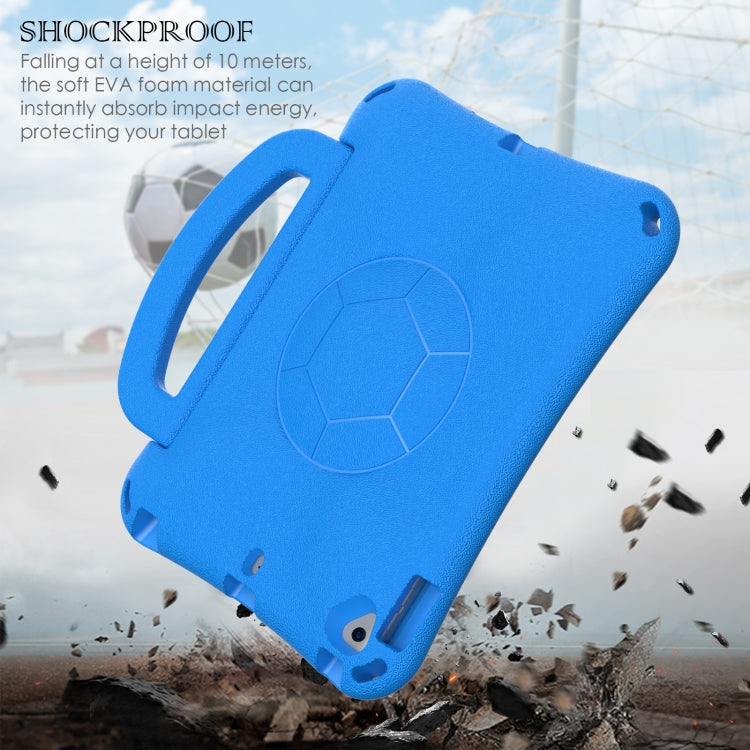 For iPad 9.7 2017/2018 / Air 2 / Air Handle Football Shaped EVA Shockproof Tablet Case(Blue) - More iPad Cases by buy2fix | Online Shopping UK | buy2fix